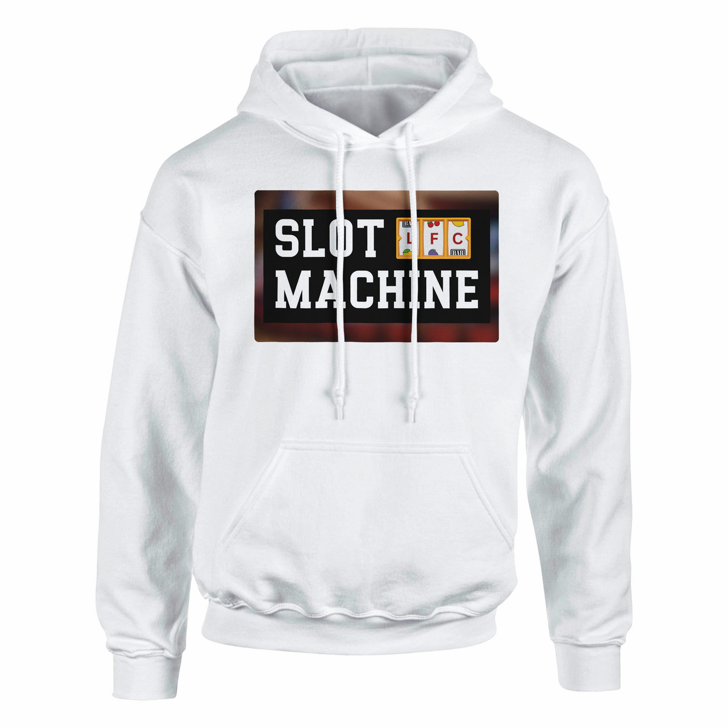slot machine white hoodie