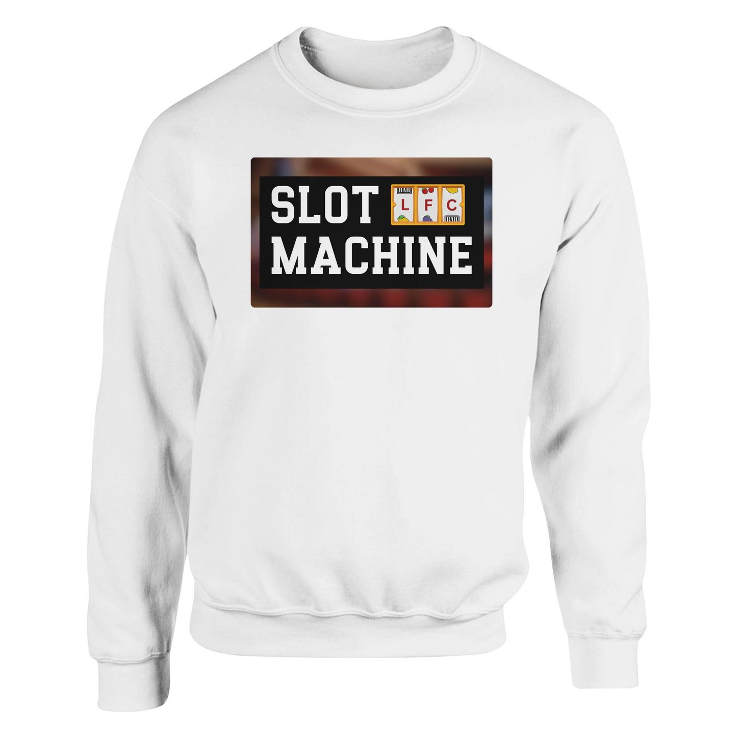 slot machine white sweatshirt