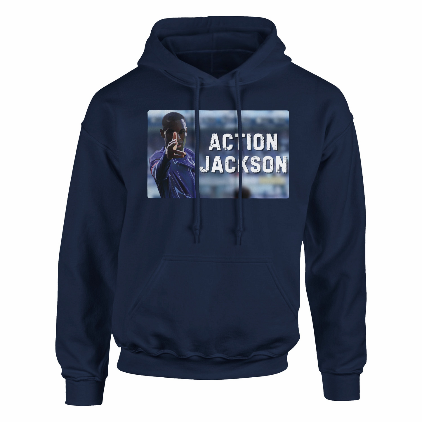 action jackson navy hoodie