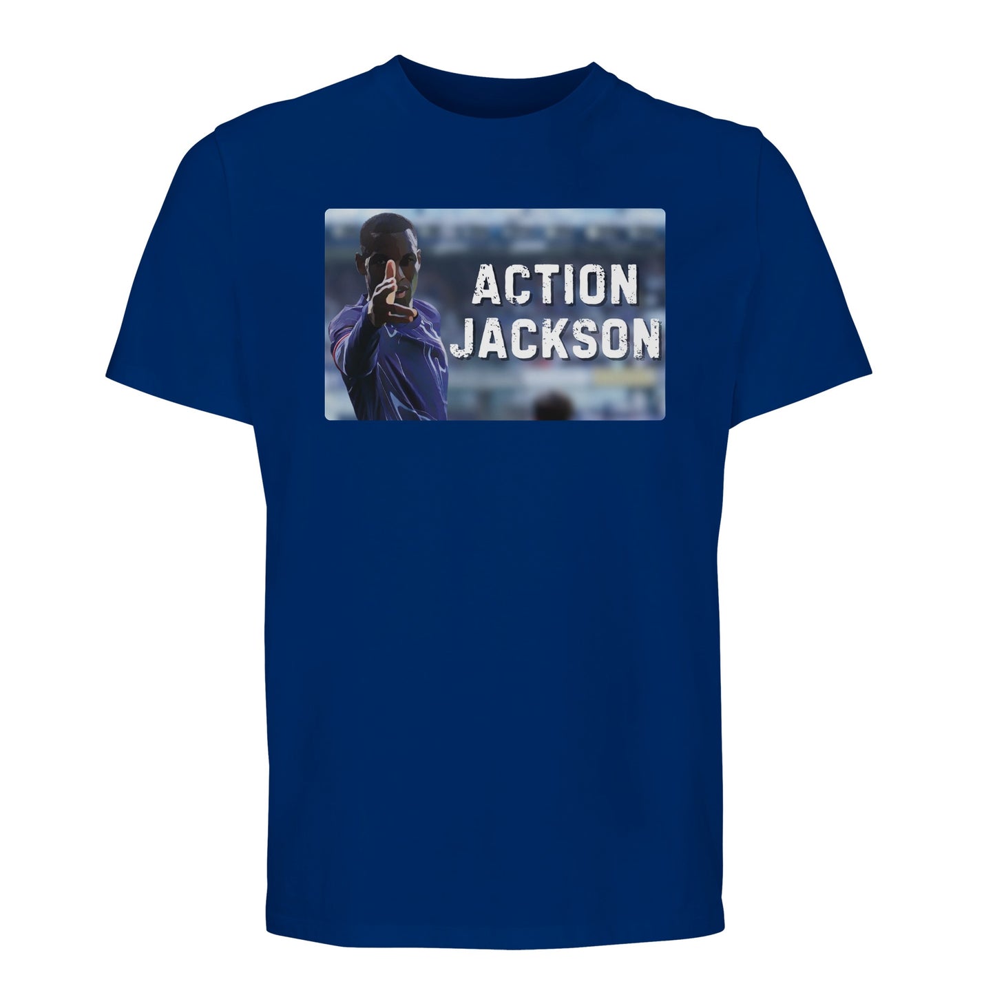 action jackson royal blue t-shirt