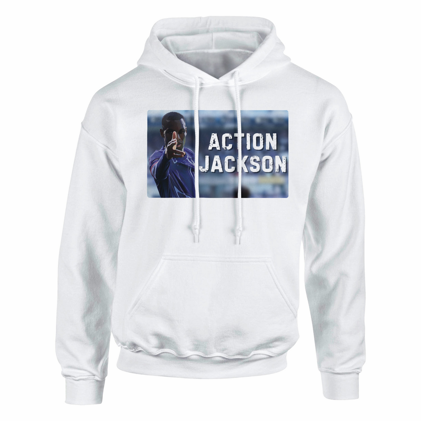 action jackson white hoodie