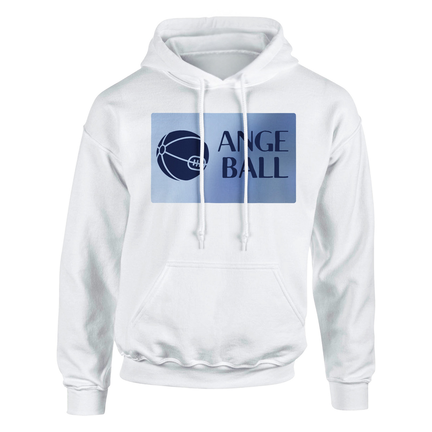 ange ball white hoodie