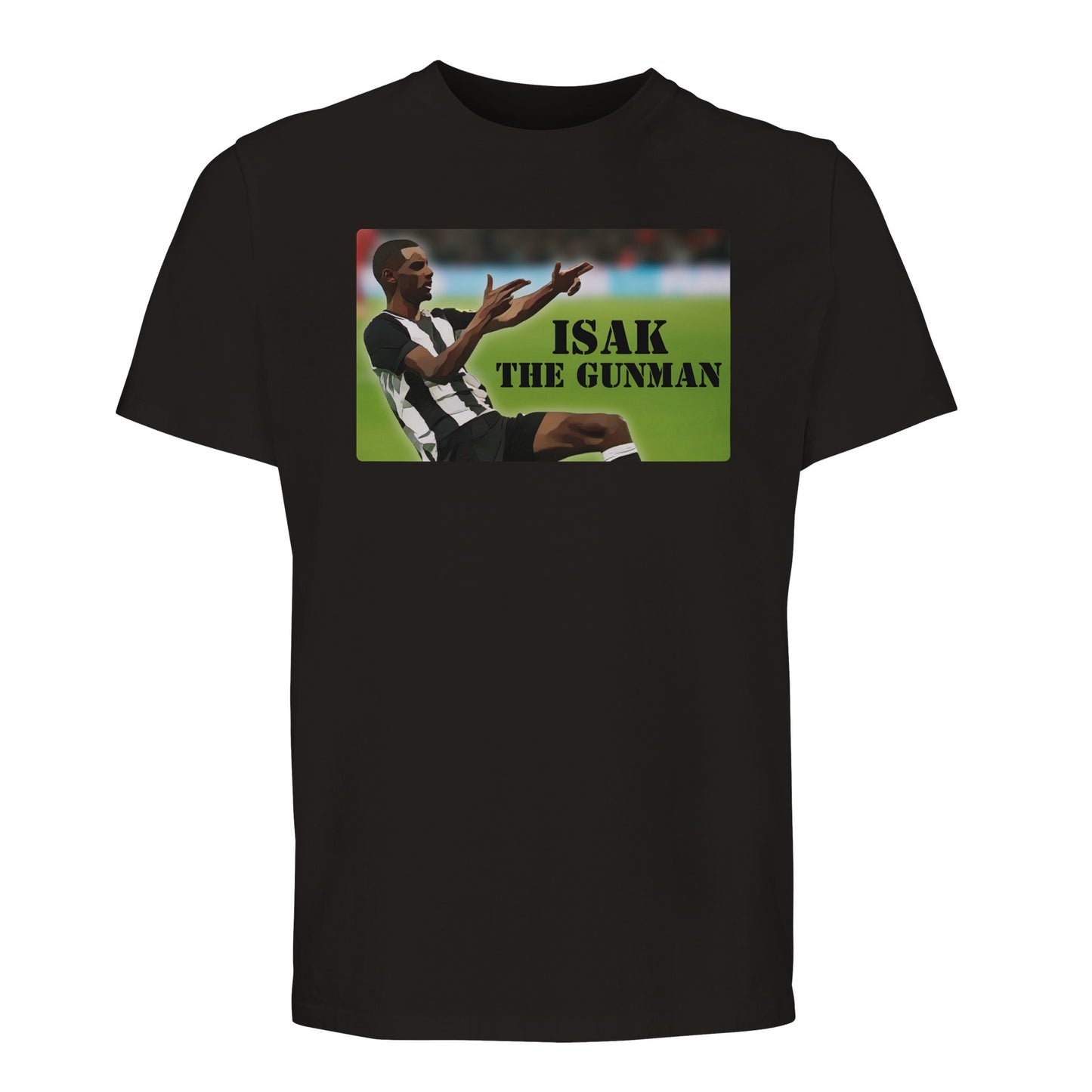 isak the gunman black t-shirt