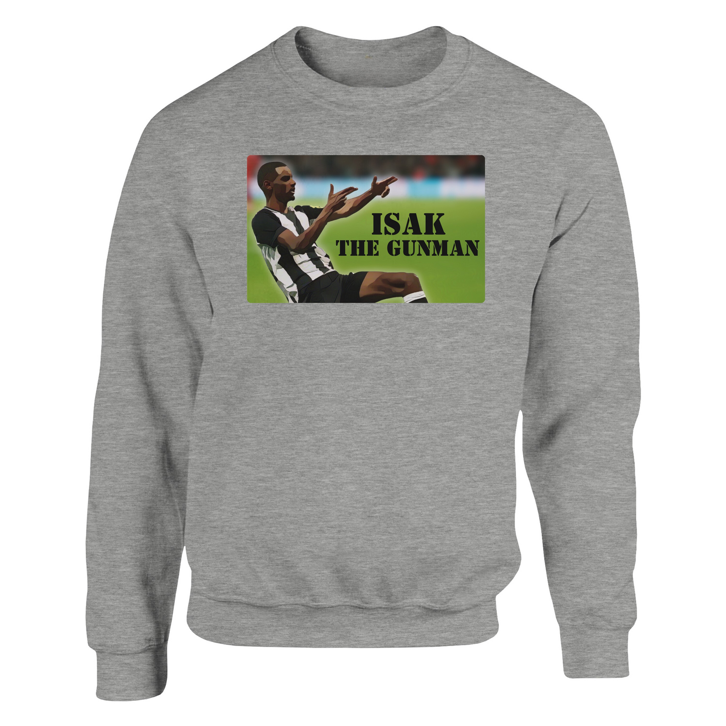 isak the gunman grey sweatshirt