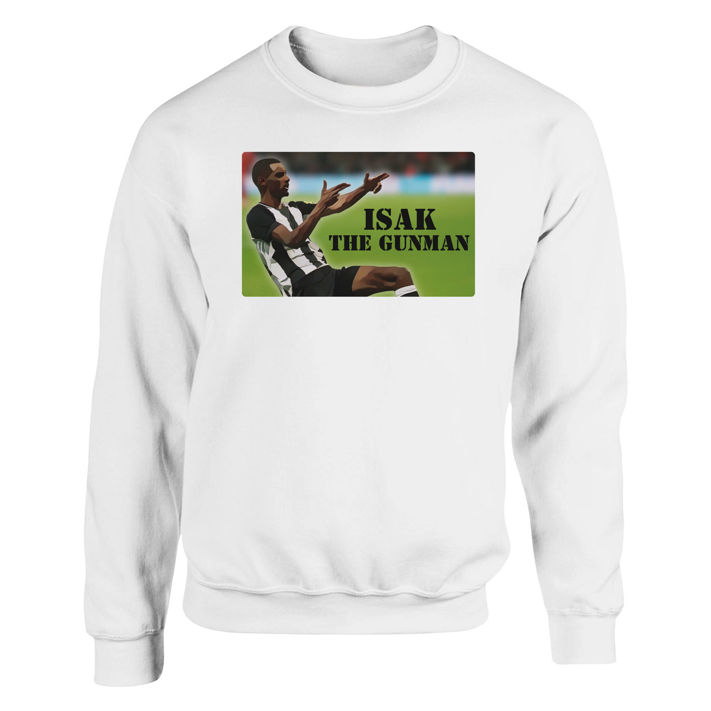 isak the gunman white sweatshirt