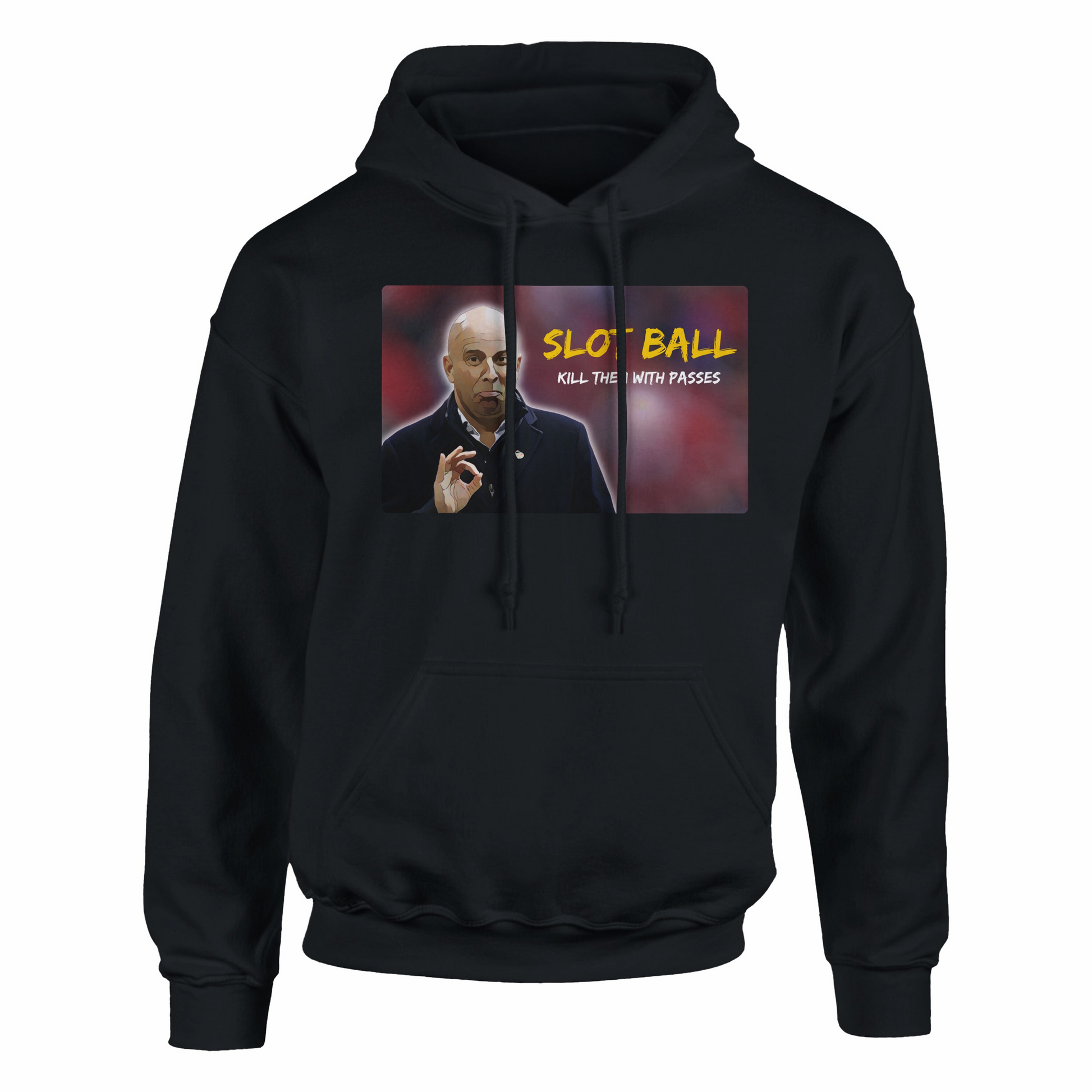 slot ball black hoodie