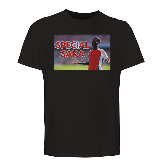 special saka black t-shirt